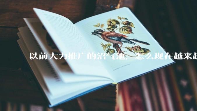 以前大力推广的沼气池，怎么现在越来越少了？
